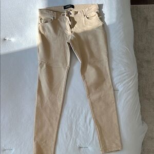Women’s Beige Slim Fit Jeans